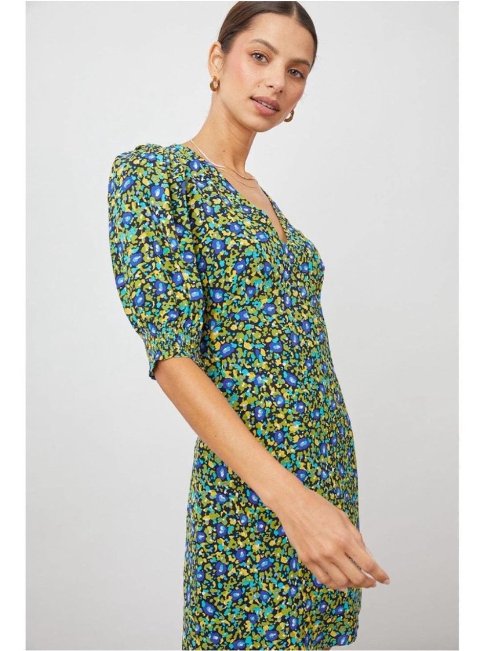 Rails Roma Abstract Garden Mini Dress -Medium